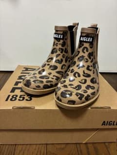 ひ*り様 AIGLE レオパードラバーブーツ ひ*り様 AIGLE レオパードラバーブーツ - メルカリ