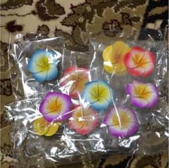 新品！プルメリア ハイビスカス ハンドメイドパーツのサムネイル