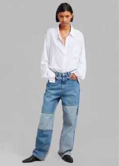 専用！The Frankie Shop デニム 専用 美品 The frankie Shop 再構築 デニム パッチワーク コッ - メルカリ