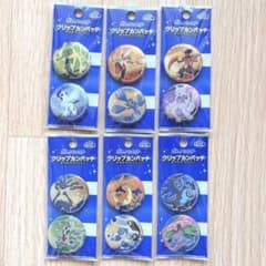 【全6種フルコンプ】ポケモン クリップカンバッチ キラキラバージョン 缶バッジ