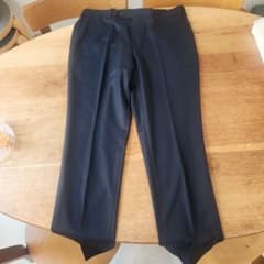 新品らスラックス メンズ　紺色　ネイビー　洋服の青山　スーツ　パンツのサムネイル