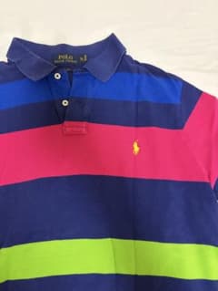POLO RALPH LAUREN マルチボーダー ポロシャツ XLのサムネイル