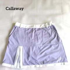 美品 Callaway/キャロウェイ ストレッチスムーススカート ゴルフ 紫系