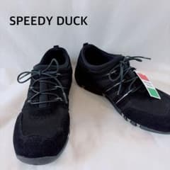 Thumbnail of 【新品】SPEEDY DUCK スニーカー 22.5cm ブラック 黒　ゆったり