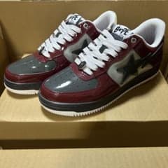 A BATHING APE エナメル　BAPE STA 28cm バーガンディ A BATHING APE エナメル BAPE STA 28cm バーガンディ - メルカリ