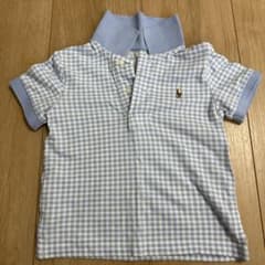 Ralph Lauren ポロシャツ 水色チェックのサムネイル