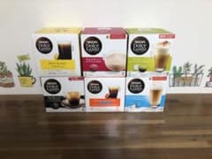 ネスレドルチェグスト専用カプセル飲み比べ6種類のサムネイル