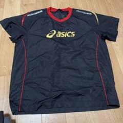 asics バレーボール ウォームアップシャツ ブラックのサムネイル
