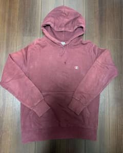 Champion バーガンディ フード付きパーカー Lのサムネイル