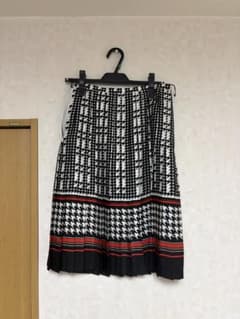 DOUBLE STANDARD CLOTHING 千鳥格子柄 スカート 38のサムネイル
