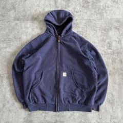 00s Carhartt Full-zip 無地 ネイビー Heavy 00s Carhartt Full-zip 無地 ネイビー Heavy - メルカリ