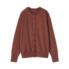 【残り3日】【新品】無印良品　クルーネックカーディガン　Mのサムネイル