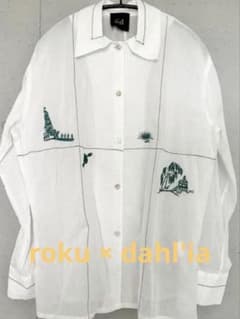 ダリアDahl´Ia×6(ROKU) BEAUTY＆YOUTH 刺繍シアーシャツ ダリアDahl´Ia×6(ROKU) BEAUTY＆YOUTH 刺繍シアーシャツ - メルカリ
