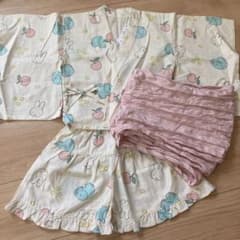 【新品未使用】ミッフィー　甚平ドレス　浴衣　女の子　95センチのサムネイル