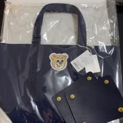 フェイラーオールドテディ ワッペントート ネイビー L バックハンドル