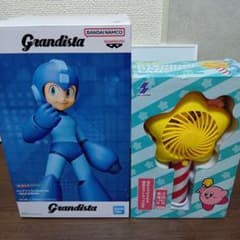 ロックマン フィギュア 星のカービィ ハンディ扇風機 2種セット 未開封