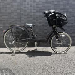 ブリヂストン電動自転車アンジェリーノ　フロントチャイルドシート付きのサムネイル