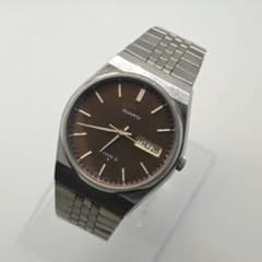 SEIKO TYPEⅡ 7546-700A ブラウン文字盤 デイデイト 新品電池 SEIKO TYPEⅡ 7546-700A ブラウン文字盤 デイデイト 新品電池 - メルカリ