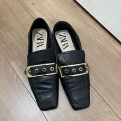 ZARA・zara，フラットシューズ36 ブラックのサムネイル