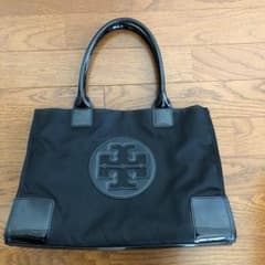 リコぽんさま専用  トリバーチ ナイロン トートバッグ 黒のサムネイル