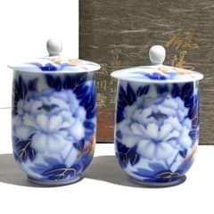 新品・未使用品】深川製磁 染錦牡丹 組湯呑 宮内庁御用達品 - メルカリ