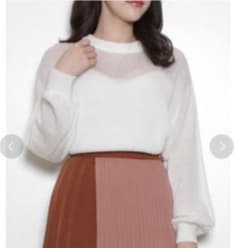 【美品】dazzlin★シアー切替ニットトップスのサムネイル