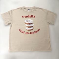 【新品未使用】BREEZE ドーナツプリント Tシャツ ベージュのサムネイル