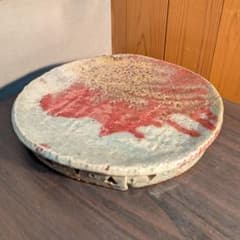 芝真路 作 大皿 平皿 高台・透かし彫り 径28cm 現代工芸 美品 - メルカリ