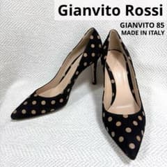 未使用 Gianvito Rossi ハイヒール パンプス ドット スエード - メルカリ