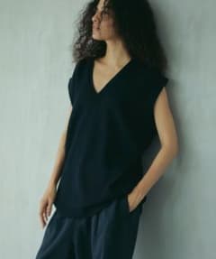 ETRE TOKYO コットン カシミヤ ニット ベスト - メルカリ