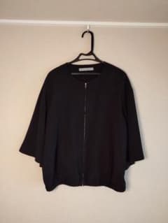 【Theoryluxe】ブラック ジッパー付き フレアスリーブのサムネイル