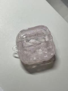 AirPods4ケース クリア ピンク ネコのサムネイル