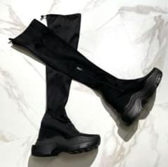 Yello トウキョウブラックダブルスニーカーロングブーツ 黒 L - メルカリ