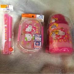 キティちゃん お弁当箱セット 箸 水筒 キティのサムネイル