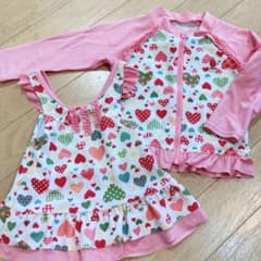 水着+ラッシュガード　80 女の子のサムネイル
