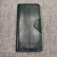 リティスタLITSTA 長財布 スリム レザー 青緑 ヴィンテージ 財布 メンズのサムネイル