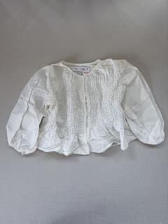 ZARA / ホワイト フリルシャツ 18-24Mのサムネイル