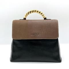 LOEWE】ハンドバッグ ベラスケス ゴールド金具 レザー バイカラー