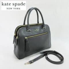 ✨美品✨ケイトスペード 2wayバッグ カーフレザー 3層 ゴールド金具 