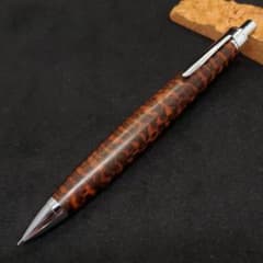 ⑬Aハンドメイド木軸シャーペンスネークウッド使用 - メルカリ