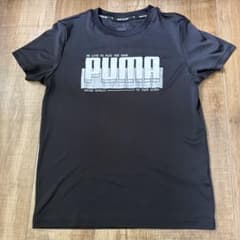 PUMA シルバーロゴ Tシャツ ブラック　150のサムネイル