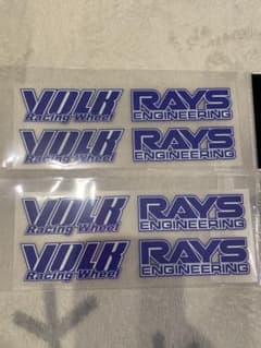 RAYS 스티커 데칼 씰 TE37 볼크레이싱 블루 블루