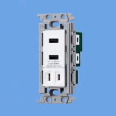 WTF14724W 埋込USBコンセント 2個のサムネイル
