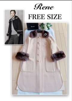 Rene 62万受注品チンチラカシミヤコートFREESIZE極美品 foxey - メルカリ