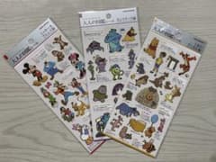 大人の図鑑シール ディズニー ピクサー 3枚セット カミオジャパン 新品のサムネイル
