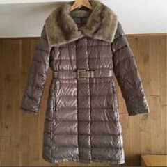 美品 Max Mara ミンクMINK ファー付きベルト ダウン コート38 - メルカリ