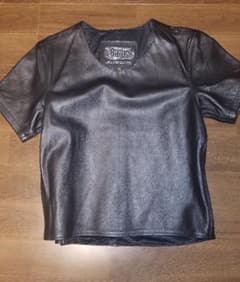 レザーTシャツ　半袖のサムネイル