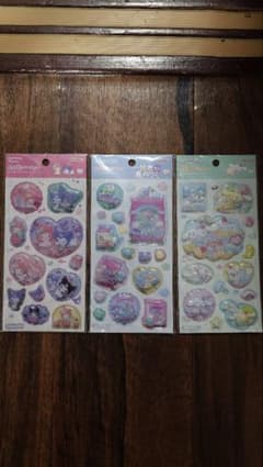 サンリオ ポップデコパーティー わたあめカプセルシール 3枚セットのサムネイル
