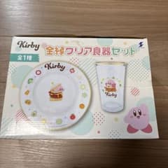 커비 식기 세트 플레이트와 컵