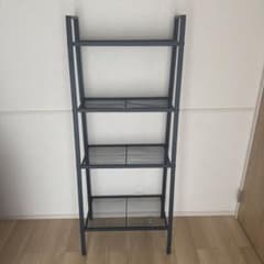 直接引取】IKEA LERBERG レールベリ シェルフユニット ダークグレー